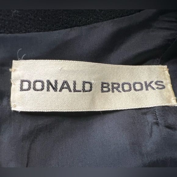 Donald Brooks for Garfinckel’s Black Wool Gown – Size 8 - Picture 5 of 14